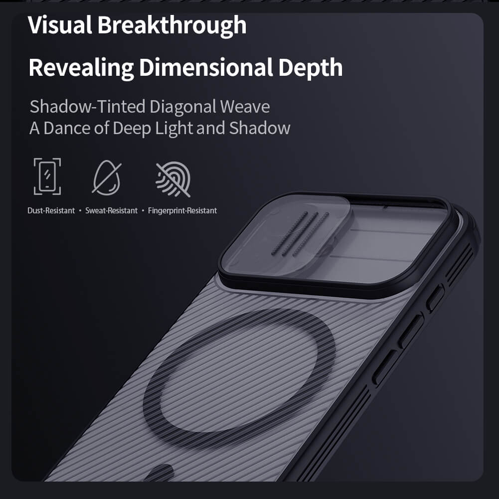Чехол-крышка NILLKIN для Apple iPhone 17 6.3 (2025) (серия CamShield Pro Magnetic case Clear version)